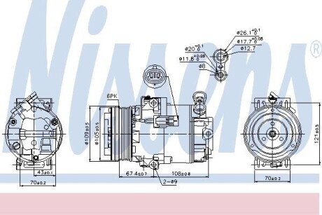 Компресор кондиціонера First Fit - NISSENS 89222