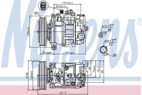 Компресор кондиціонера First Fit - NISSENS 89236