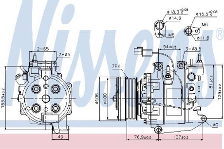 Компресор кондиціонера First Fit - (38810RSAE03, 38810RSAE02, 38810RSAE01) NISSENS 89246