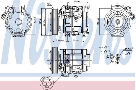 Компресор кондиціонера First Fit - NISSENS 89250