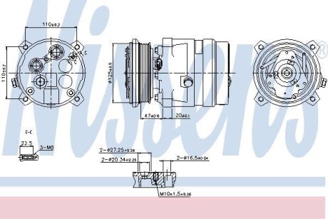 Компресор кондиціонера - NISSENS 89259
