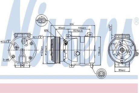 Компресор кондиціонера First Fit - NISSENS 89281