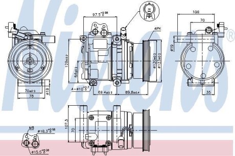 Компресор кондиціонера First Fit - NISSENS 89290