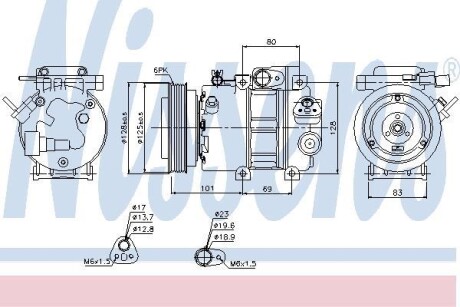 Компресор кондиціонера First Fit - (977013K220, 977013K120) NISSENS 89298