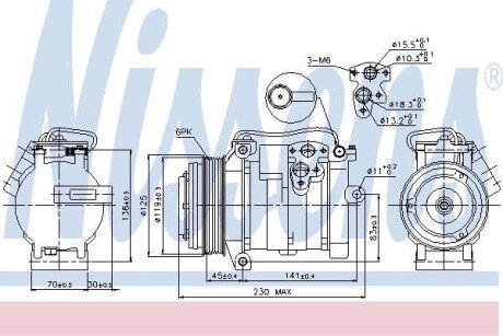 Компресор кондиціонера First Fit - NISSENS 89315