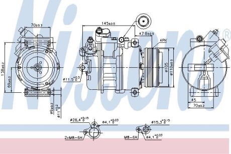 Компресор кондиціонера First Fit - NISSENS 89341