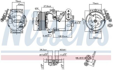 Компресор кондиціонера First Fit - NISSENS 89356