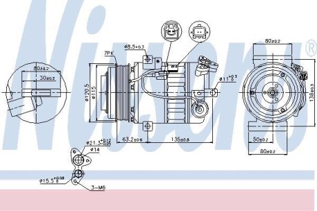 Компресор кондиціонера First Fit - NISSENS 89392