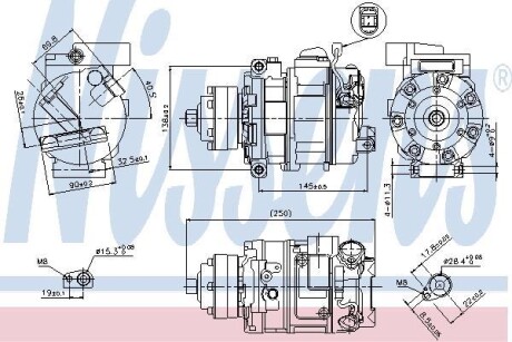 Компресор кондиціонера First Fit - (4E0260805AR, 4F0260805AR, 8E0260805BK) NISSENS 89418