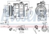 Kompresor klimatyzacji LAND ROVER FREELANDER, MG MG ZS, MG ZT, MG ZT- T, ROVER 45, 75 2.0/2.5 02.99-10.06 - (jpb000040, jpb000040a, jpb101154) NISSENS 89487 (фото 1)