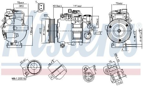 Компресор кондиціонера First Fit - (8E0260805G, 8T0260805N, 8T0260805E) NISSENS 89513