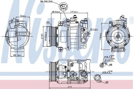 Компресор кондиціонера First Fit - NISSENS 89520