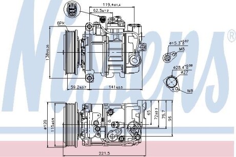 Компресор кондиціонера First Fit - NISSENS 89529