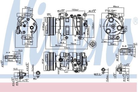 Компресор кондиціонера First Fit - NISSENS 89550