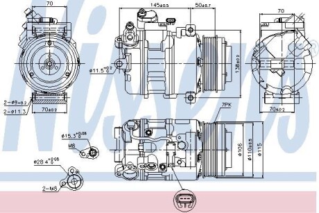 Компресор кондиціонера First Fit - NISSENS 89574