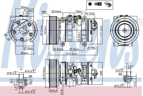 Компресор кондиціонера First Fit - NISSENS 89609