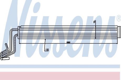 Радіатор оливний - (7L6422885B, 7L6422885E, 7L8422885A) NISSENS 90633