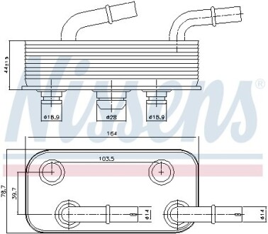 Радіатор оливний First Fit - (17227505826) NISSENS 90657