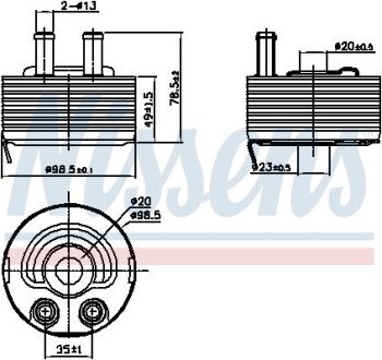 Теплообменник - (21305EB300) NISSENS 90793