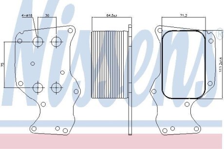 Nty oil cooler - NISSENS 90851