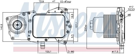 Фото 8 - Масляный радиатор NISSENS 90945