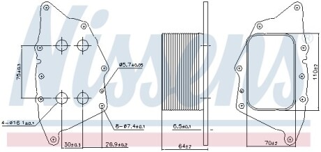 Spare part - (11428585236, 11428574002, 8585236) NISSENS 90962 (фото 1)