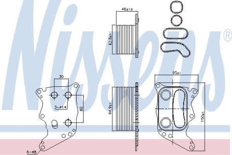 Теплообменник - NISSENS 90991