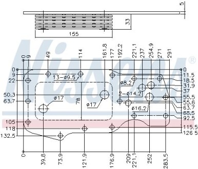 Охолоджувач оливи, моторна олива - NISSENS 91130