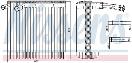 Испаритель, кондиционер - (1343275, 9134823, 9166548) NISSENS 92129