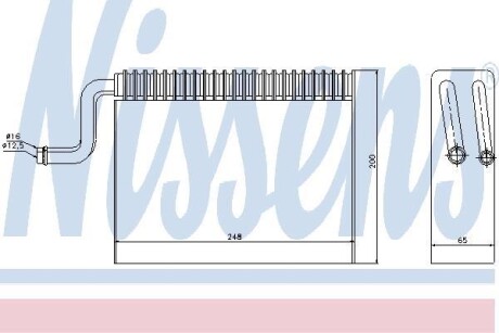 Испаритель, кондиционер - (1618062, 1618092, 52475551) NISSENS 92150