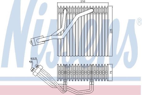 Випарник кондиціонера - (1J1820007A, 1J1820103A) NISSENS 92176