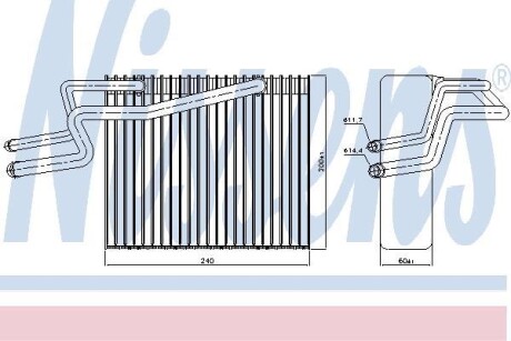 Испаритель, кондиционер - (7701205748, 7701207076) NISSENS 92215 (фото 1)