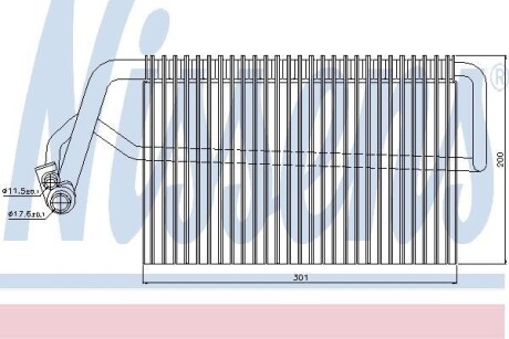 Испаритель, кондиционер - NISSENS 92221