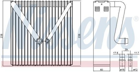 Испаритель, кондиционер - NISSENS 92234