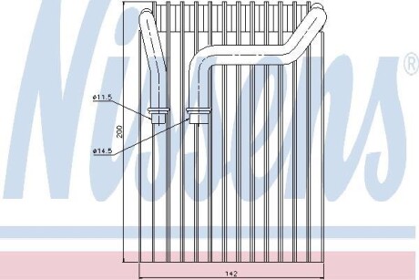 Испаритель, кондиционер - NISSENS 92237