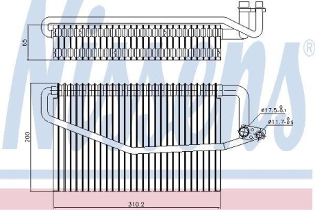 Испаритель, кондиционер - NISSENS 92245