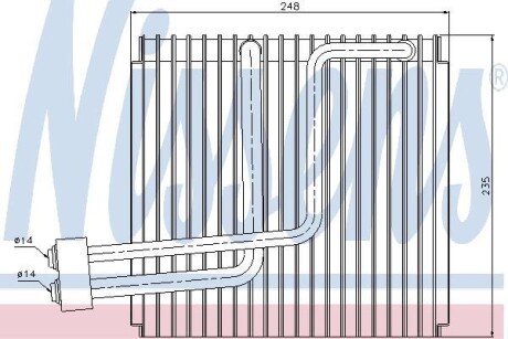 Испаритель, кондиционер - NISSENS 92265