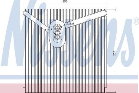 Испаритель, кондиционер - NISSENS 92267