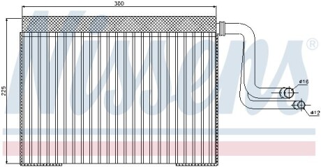 Випарник кондиціонера - (64116934781) NISSENS 92268