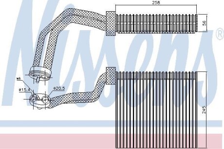 Испаритель, кондиционер - (8E1820103A) NISSENS 92293