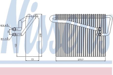 Parownik klimatyzacji - NISSENS 92301