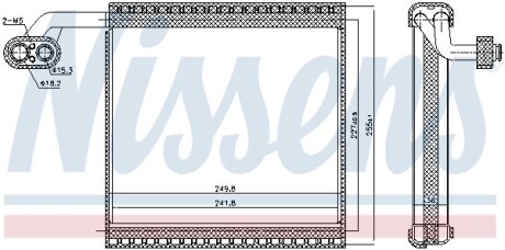 Випаровувач, кондиціонер - (80211SNAA01) NISSENS 92340 (фото 1)