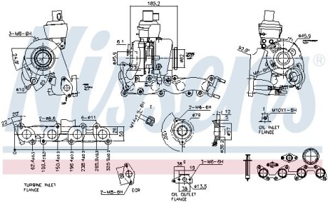 Турбіна VAG 2.0 TDi 03- - (03L198716A, 03L253010C, 03L253016F) NISSENS 93079