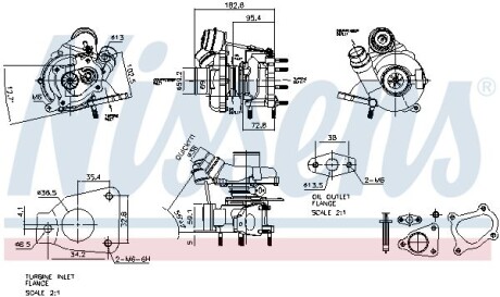 Турбокомпресор First Fit - (1441100Q0B, 04411253, 0860282) NISSENS 93139