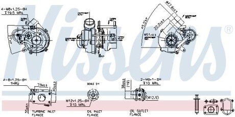 Турбіна FIAT DUCATO (250) (06-) 2.3 JTD - (504136797, 504154739, 5801410958) NISSENS 93158