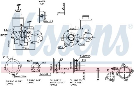 Турбокомпресор First Fit - (500364493, 9632406680, 9633382180) NISSENS 93222