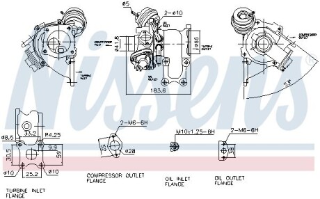 Турбокомпресор First Fit - NISSENS 93278