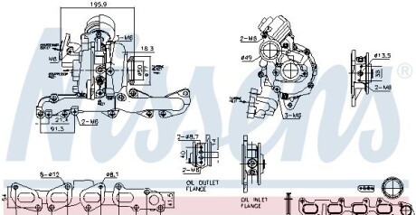 Компресор, наддування - NISSENS 93506