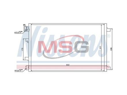 Конденсатор, кондиционер - (92100JD000, 92100JD00A) NISSENS 940038 (фото 1)