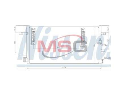 Конденсатор, кондиционер - (8T0260403, 4G0260403B) NISSENS 940042